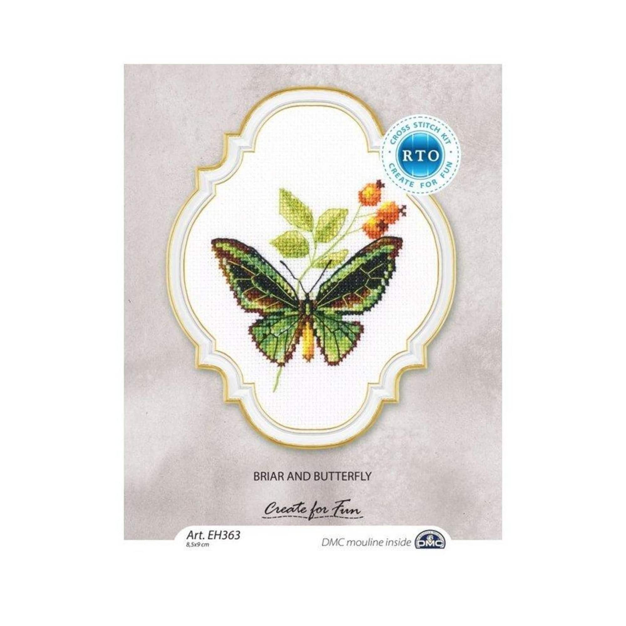 RTO Briar & Butterfly Counted Cross Stitch Kit